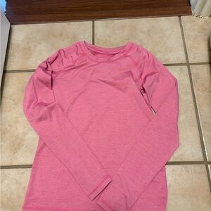 All in Motion Raspberry Long Sleeve fleece Top